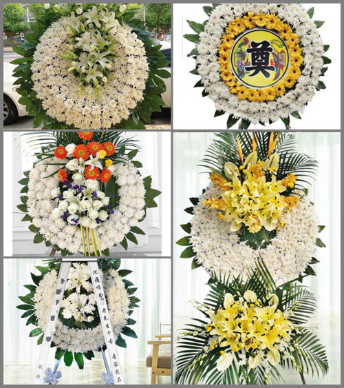 湖北孝感市应城市郎君镇甘咀村花圈速递
